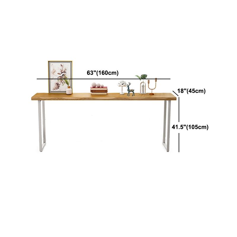 1/3 Pieces Modern Rectangular Bar Table Set Wooden Counter Table with High Stools