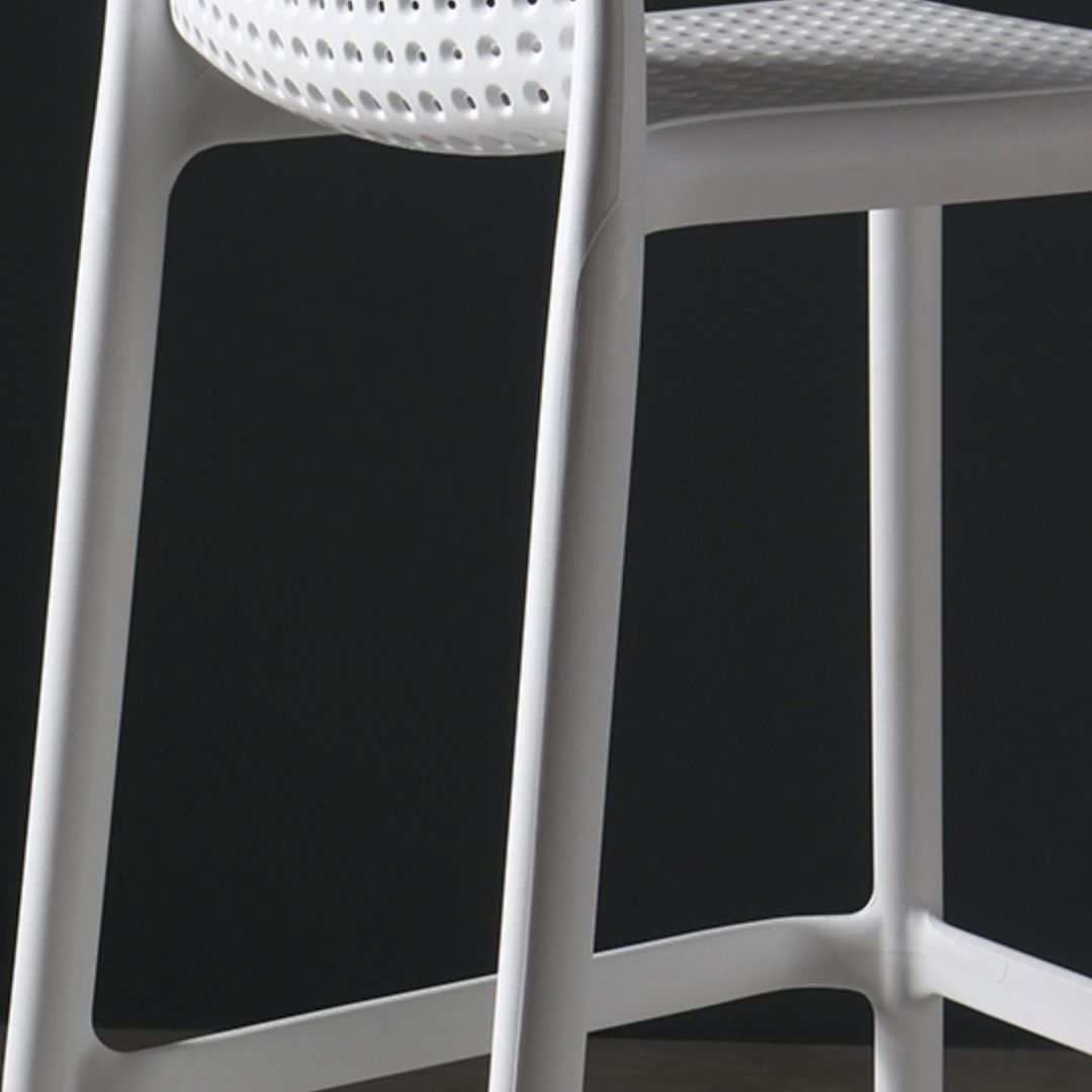 Contemporary Bristol Stackable Stool Matte Finish Plastic Barstool