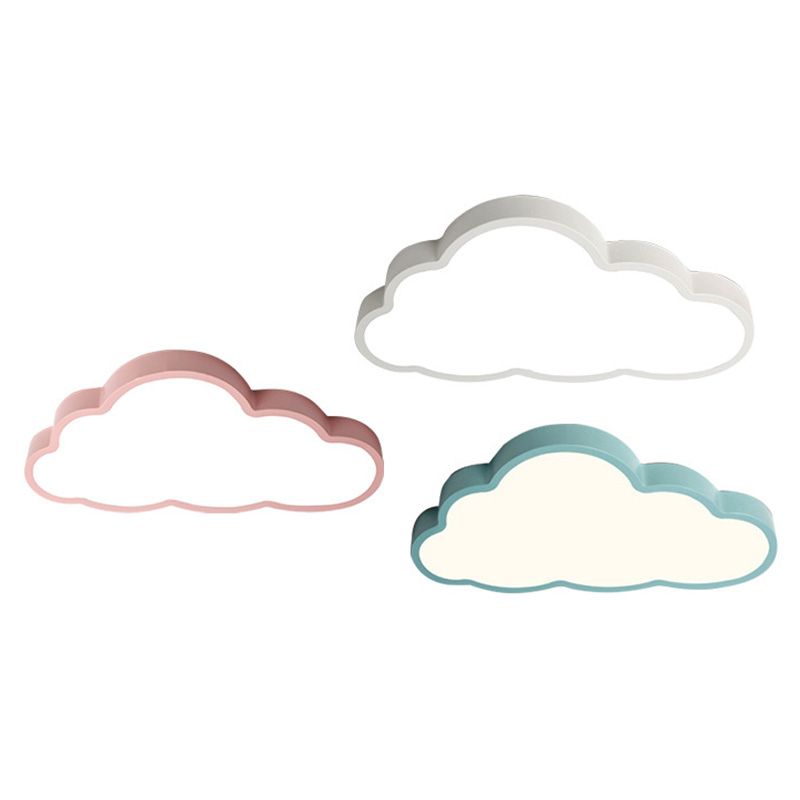 Cloud Flush Mount Light Fixtures Kids Acrylic Ceiling Light Fixtures for Bedroom