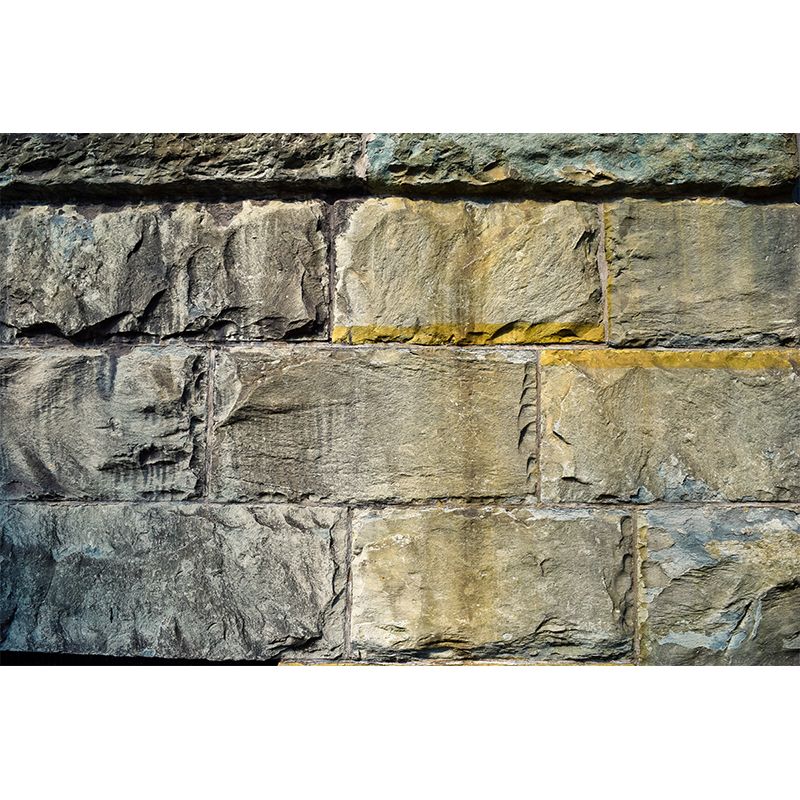 Dilapidated Brick Wall Mural Wallpaper Living Room Wall Covering, Stain Resistant