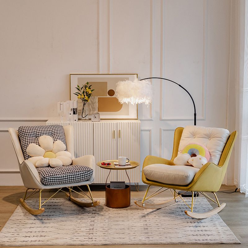 Contemporary Style Rocking Chair Nursery Chair Indoor Rocking Chair