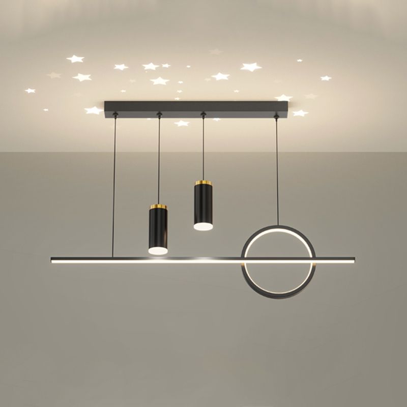 Modern Metal Island Light Geométrico Multi Light LED PRIGHT para dormitorio