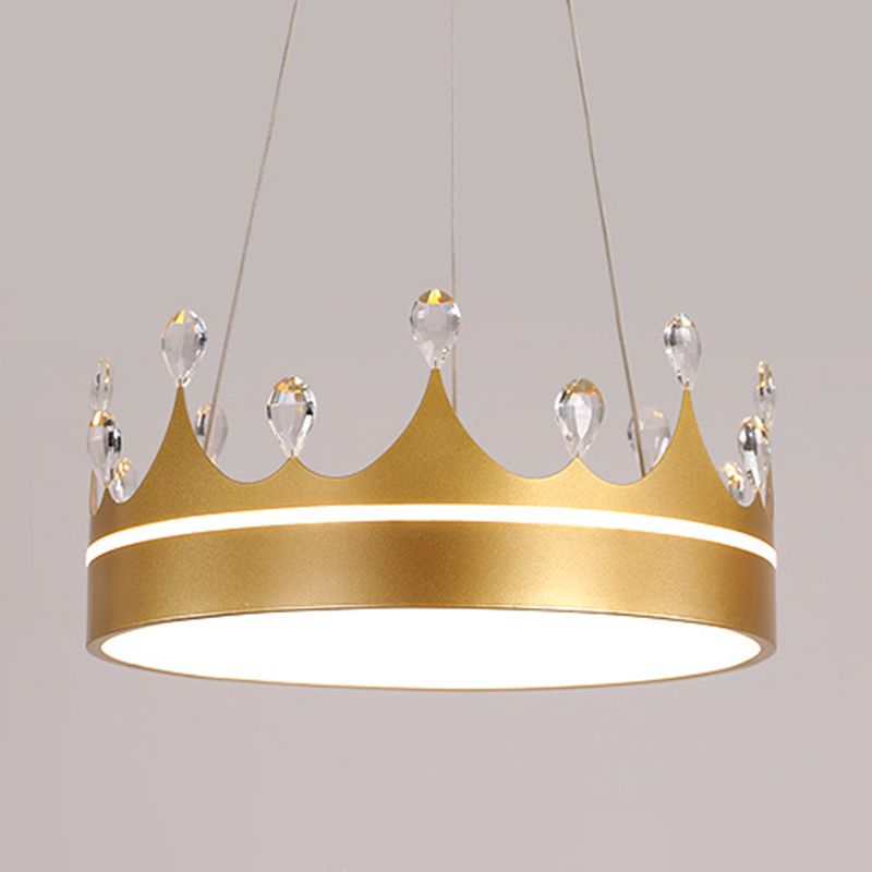 Crown Shape Hanging Lamp Modern Style LED Pendant Lamp for Bedroom
