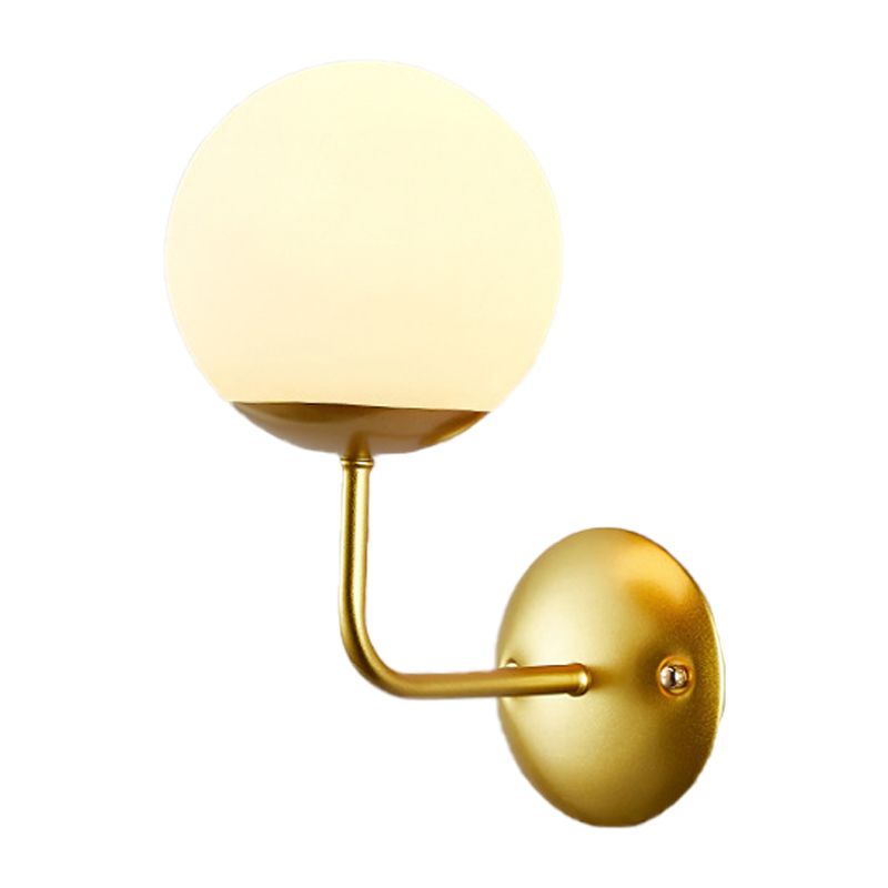 Oro Single Light Wall Sconce ANQUID OPAL GLAST Global Wall Lighting Secondo braccio ad angolo retto
