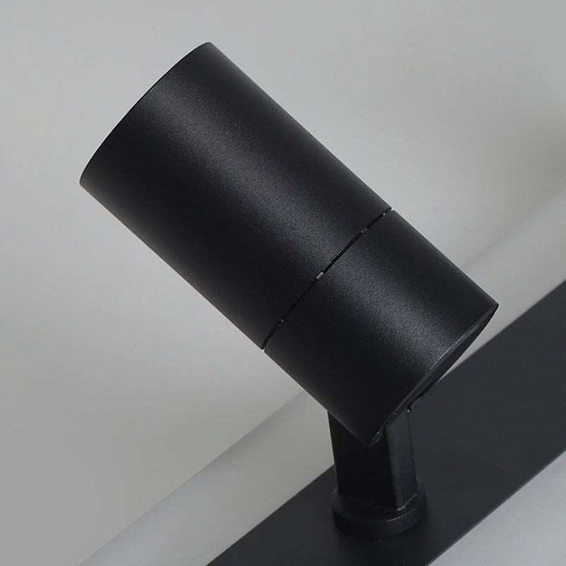 Deux Head Modern Flush Ceiling Spotlight Iron LED Track Light Fixture for Dinning Room