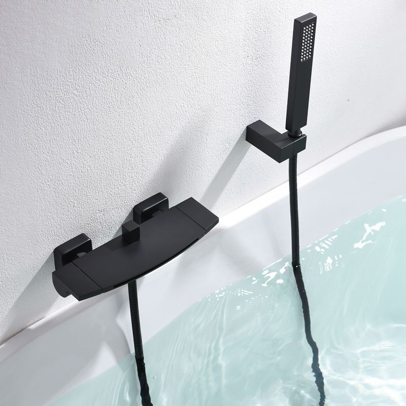 Bath Faucet Trim Solid Color Wall Mounted Waterfall Bathroom Faucet