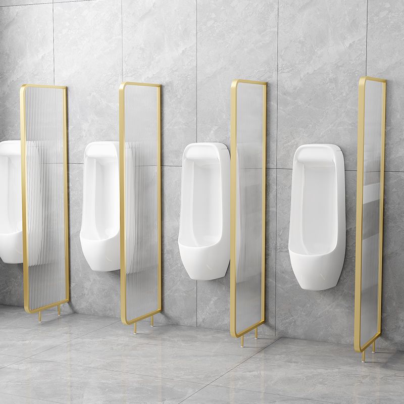 Patterned Bath Fixed Panel Metal Tempered Fixed Glass Panel with Square Hardware