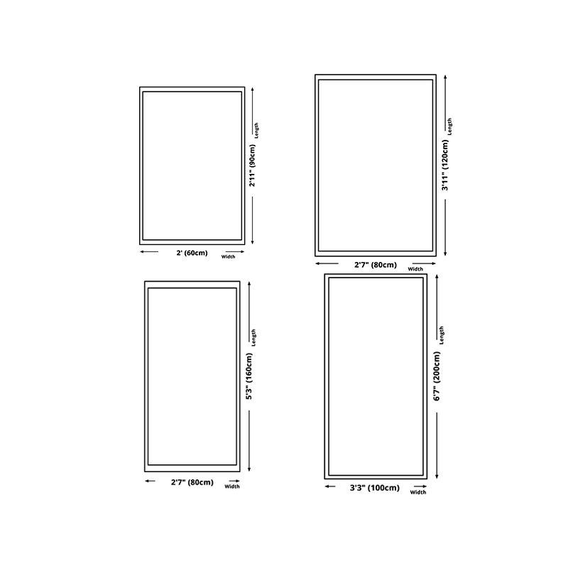 Minimalist Deck Pattern Rug Polyester Carpet Non-Slip Backing Area Rug for Living Room