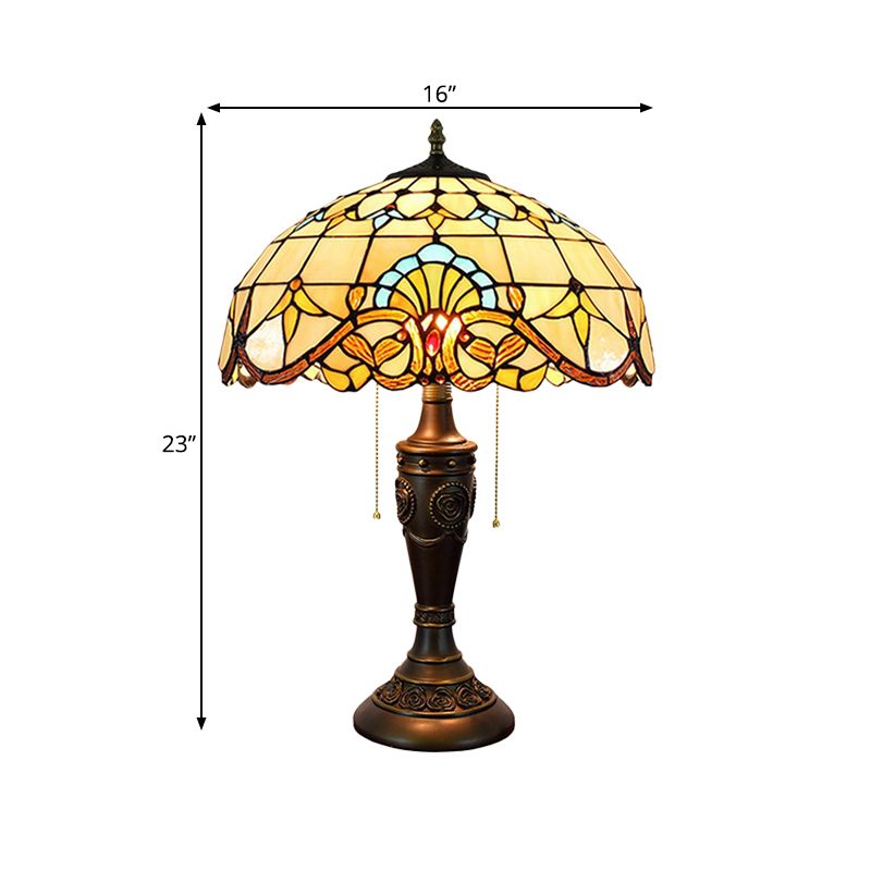 2 Köpfe Nachtstillstand Lampe Mittelmeer