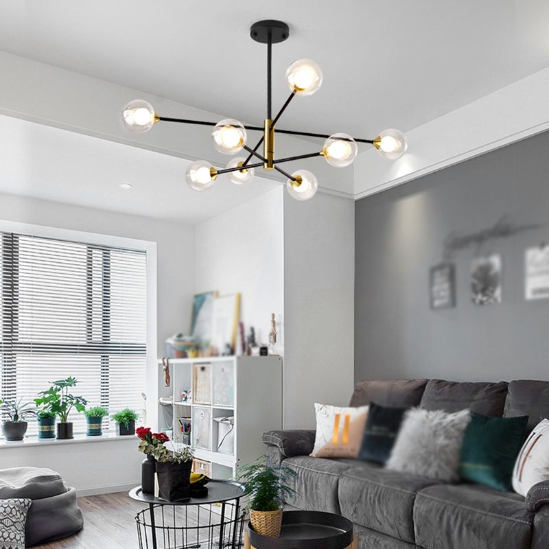 Luminaires de pendentif métallique de forme sphérique