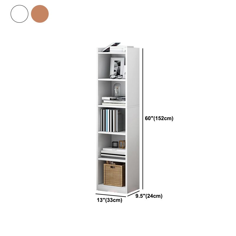 Wooden Bookcase Modern Home Living Room Study Corner Bookshelf