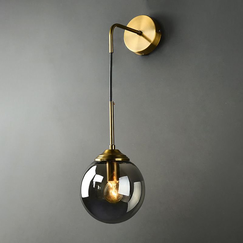 Luz de pared de vidrio de estilo moderno Diseño de luz creativa de luz creativa para dormitorio