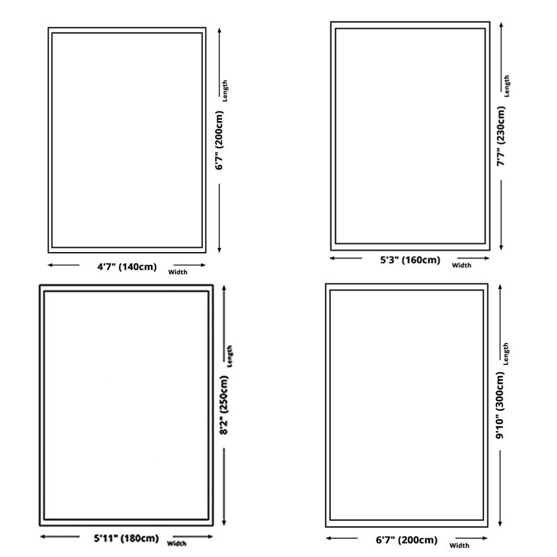 Beige Modern Carpet Polyester Color Block Carpet Washable Carpet for Living Room