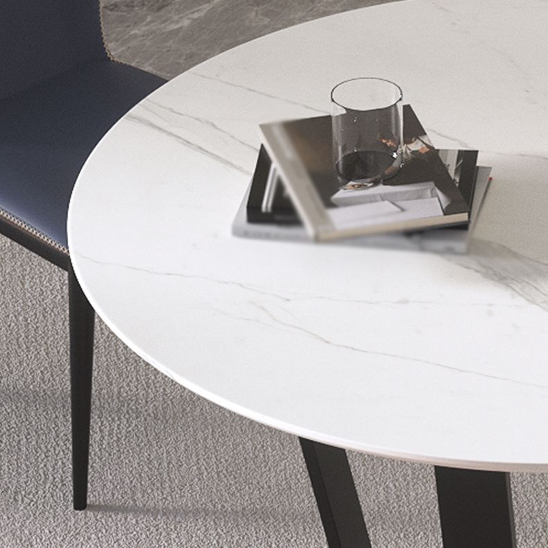 Modern 1/2/5/7 Pieces Dining Set Round Stone Dining Table for Dining Room
