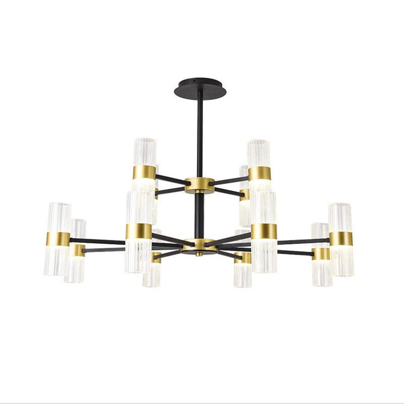 Starburst Chandelier Lighting Fixture Simple LED Metal Ceiling Chandelier for Living Room