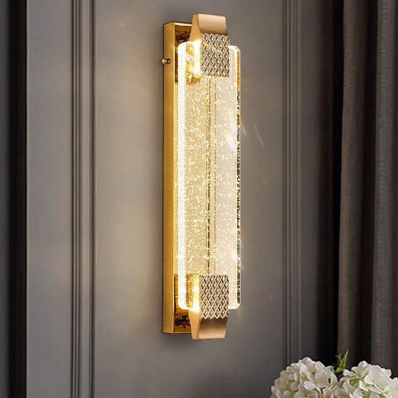 Modern Sconce Light Fixture Crystal Shade Wall Sconce Lighting for Bedroom