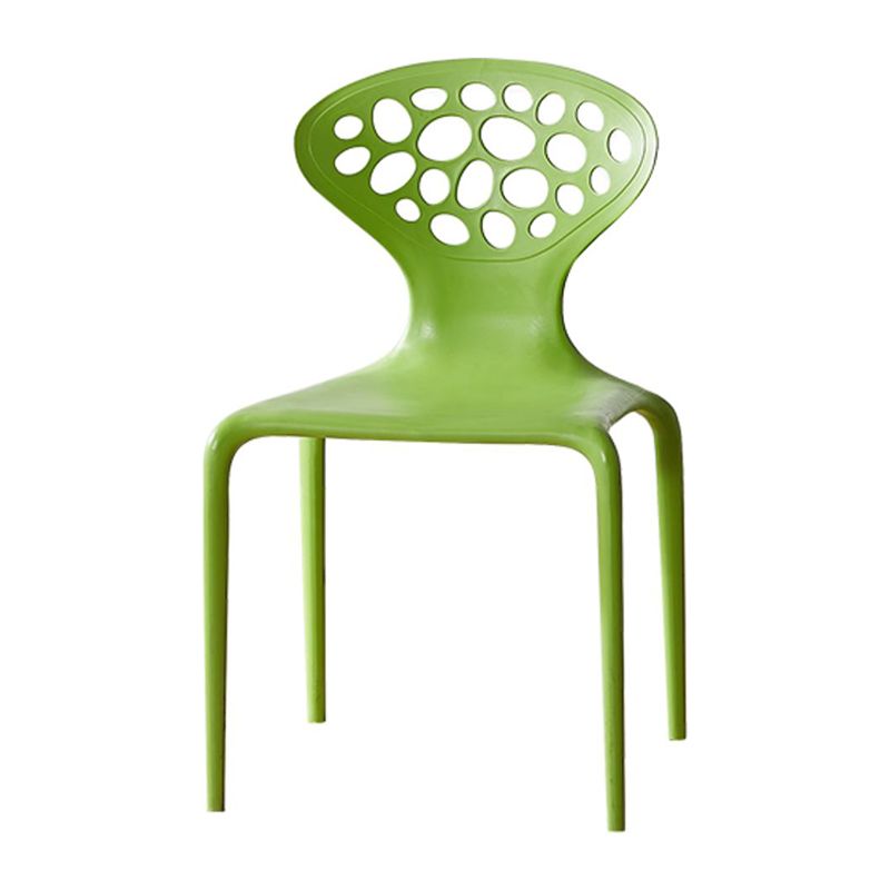 Nordic Armrest Backrest Acrylic Chair with Acrylic Legs for Dining Room