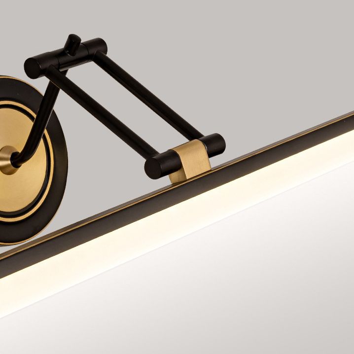 Linear Shape Wall Lighting Modern Style Metal 1-Light Sconce Lamp for Shower Room
