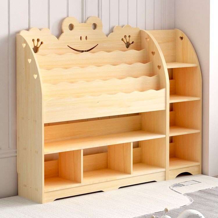 Modern Style Bookcase Solid Wood Bookshelf for Home Office Use