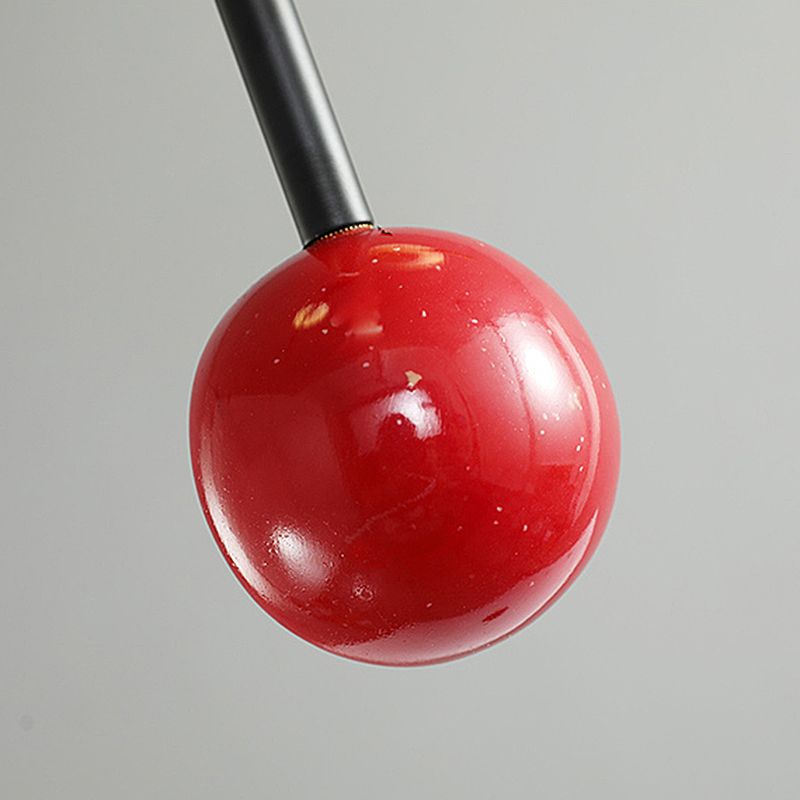 Schwarz-Gold-Hemisphäre Decke Kraut Kronleuchter Moderne Metall 2 Head Open Kitchen Lighting Ideen