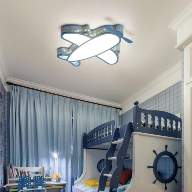 Airplane Flush Mount Light Fixtures 1 Light Acrylic Cartoon LED Ceiling Light
