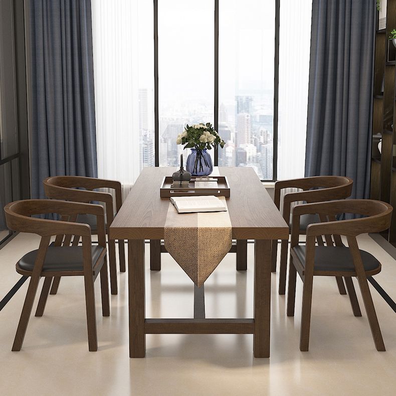 Farmhouse Style Kitchen Sintered Stone Furniture of Standard Height Formal Dining Room Table Set