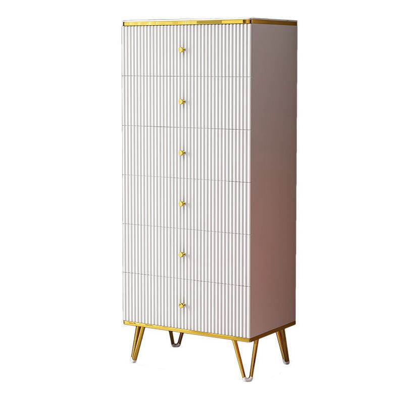 White Accent Chest 15.74" Wide Chest with Drawers, Water Resistant