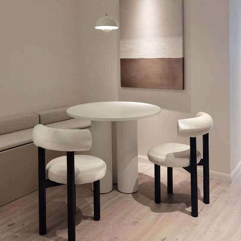 Minimalist Opening Back Dining Side Chair Metal Kitchen Dining Side Chair