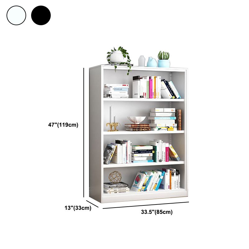 Modern Steel Bookcase Closed Back Bookshelf for Any Room, 13"W