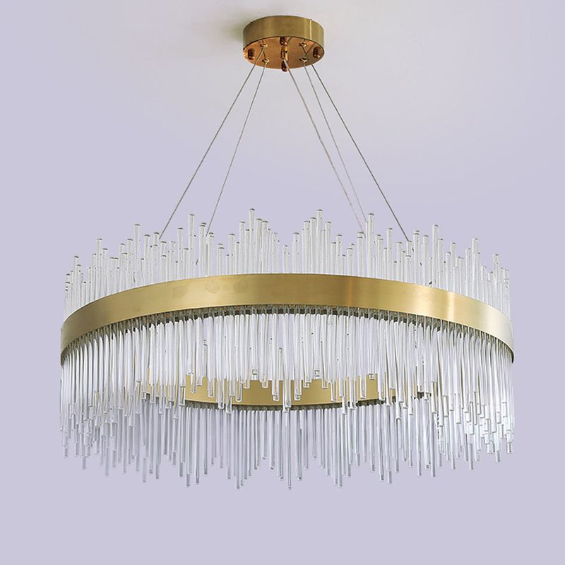 Luci a soffitto cilindriche a sospensione Lampada sospesa in stile di lusso moderno