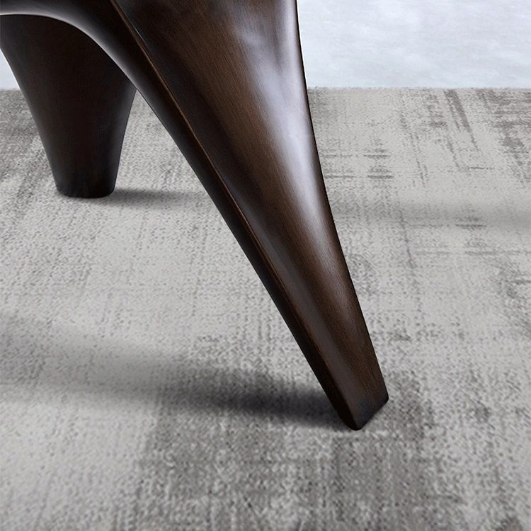 Contemporary Dining Table Stone Round Dining Room Table with Tripod Base