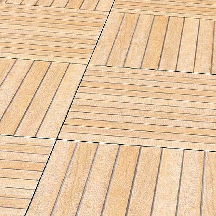 Outdoor Deck Tiles Composite Snapping Stripe Wooden Deck Tiles