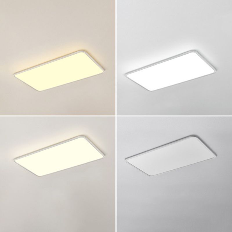 Moderne geometrische vorm plafondlamp acryl 1-lichts plafondlamp in wit