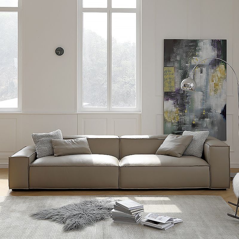 26"H Industrial Sofa Bed White Cushions Seating with Pillows