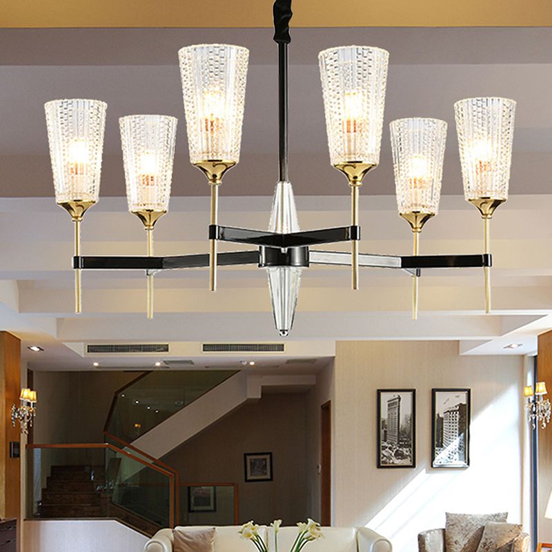 Clear 6/8 lumières Pendre lustre