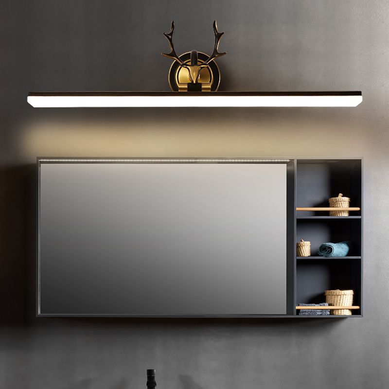 Modern Luxury Linear Vanity Lighting Fixtures Copper Vanity Lights for Bathroom