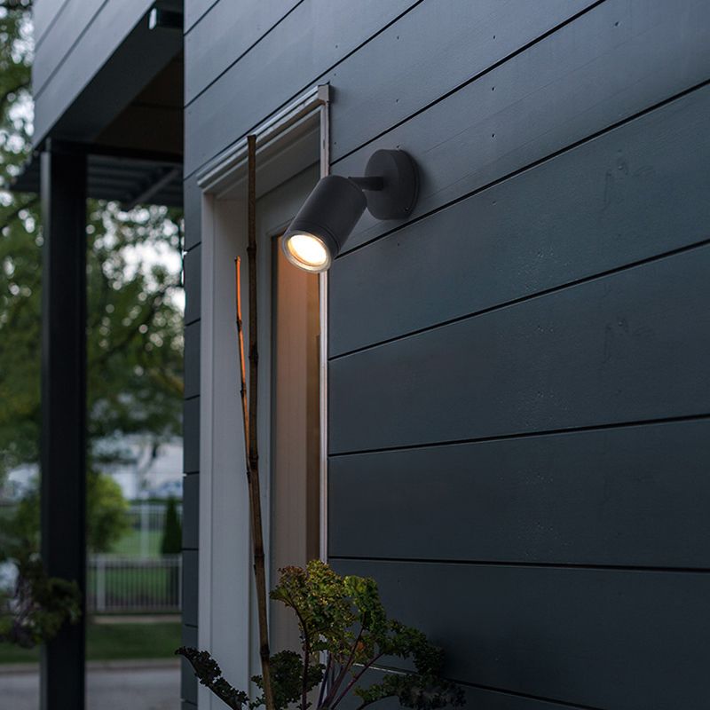 Adjustable 1 - Light Wall Mount Light Modern Wall Reading Spotlight in Dark Black