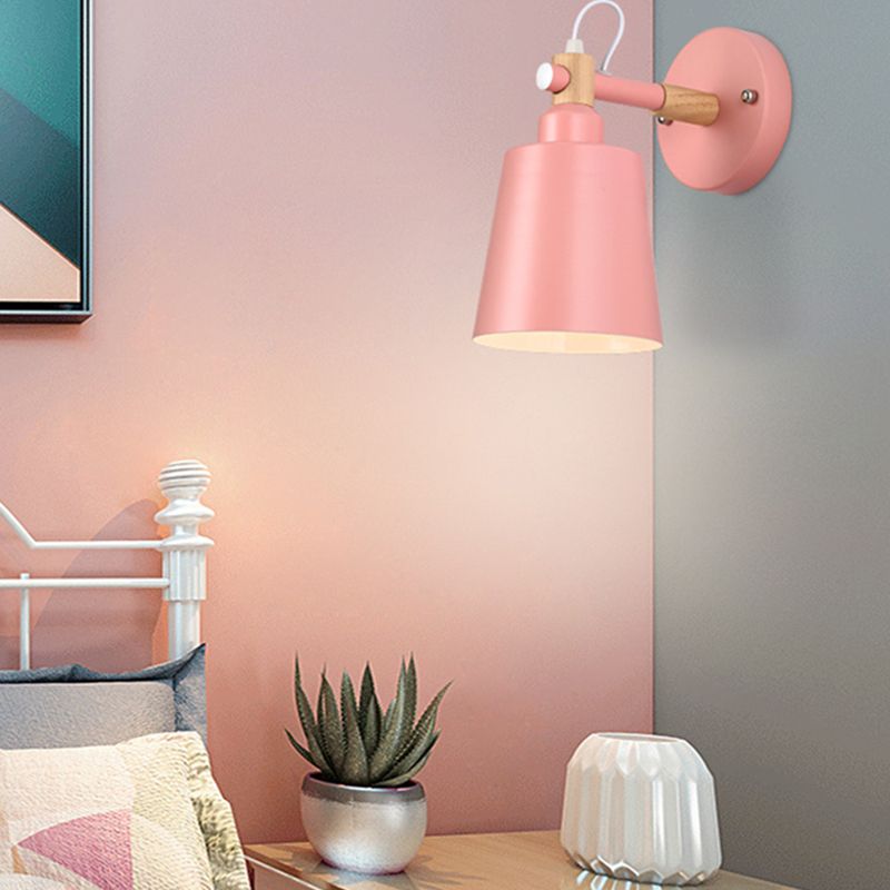 Lampade a 1 leggera funzione moderna Nordic Sconcetti per pareti in metallo per camera da letto