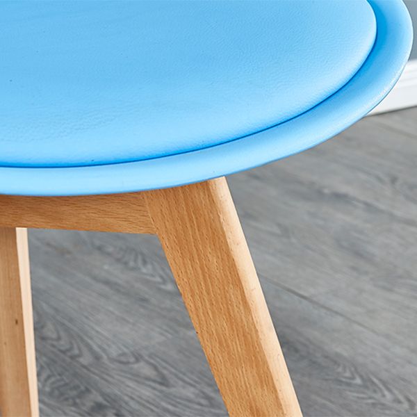 Leather Scandinavian Home Side Chair Matte Finish Parsons Dining Chair (Set of 4)