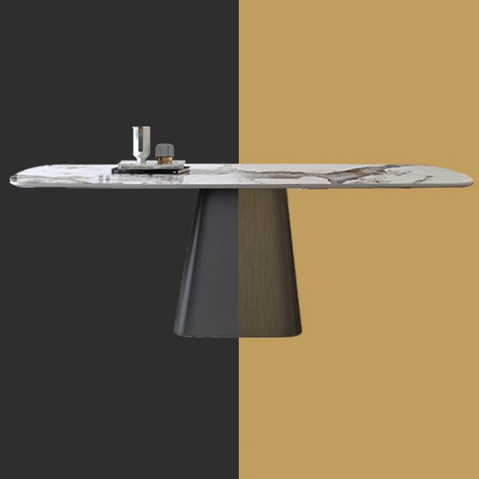 Nordic 1/4/7 Pieces Dining Set Sintered Stone Dining Table with Leather Chairs