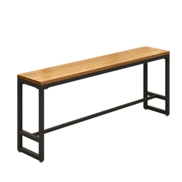 Pine Wood Bar Dining Table Modern Rectangle Bar Table for Milk Tea Shop Cafe