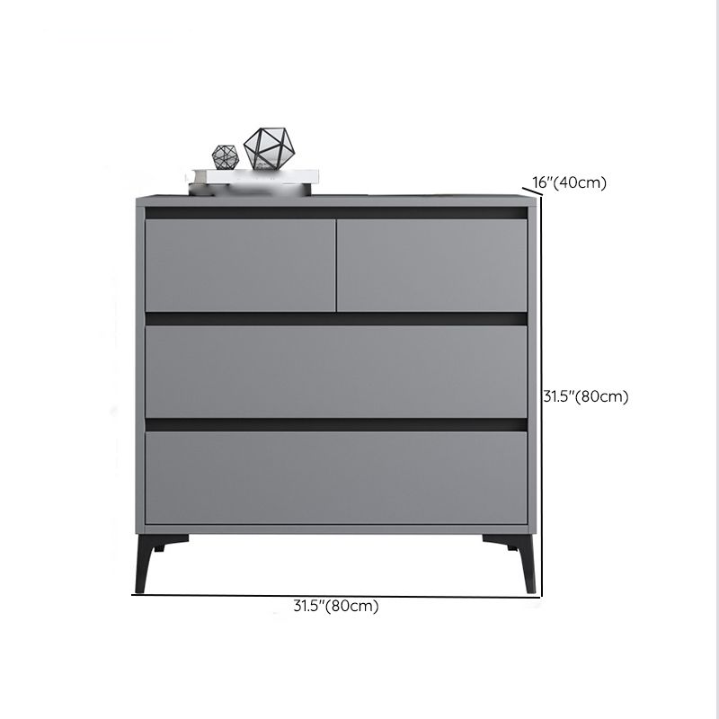 Engineered Wood Bedroom Storage Chest Contemporary Chest with Drawers