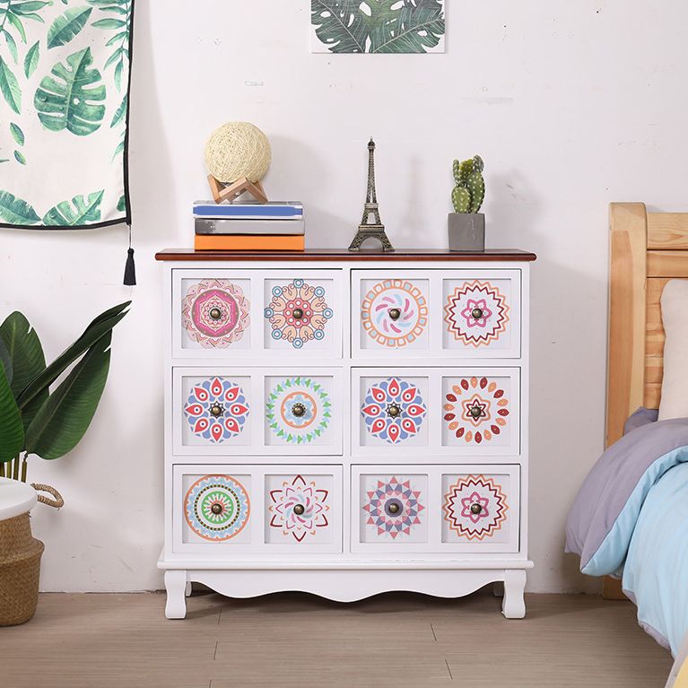 Coastal Storage Chest Dresser Solid Wood Storage Chest with 3/6/8/10 Drawers