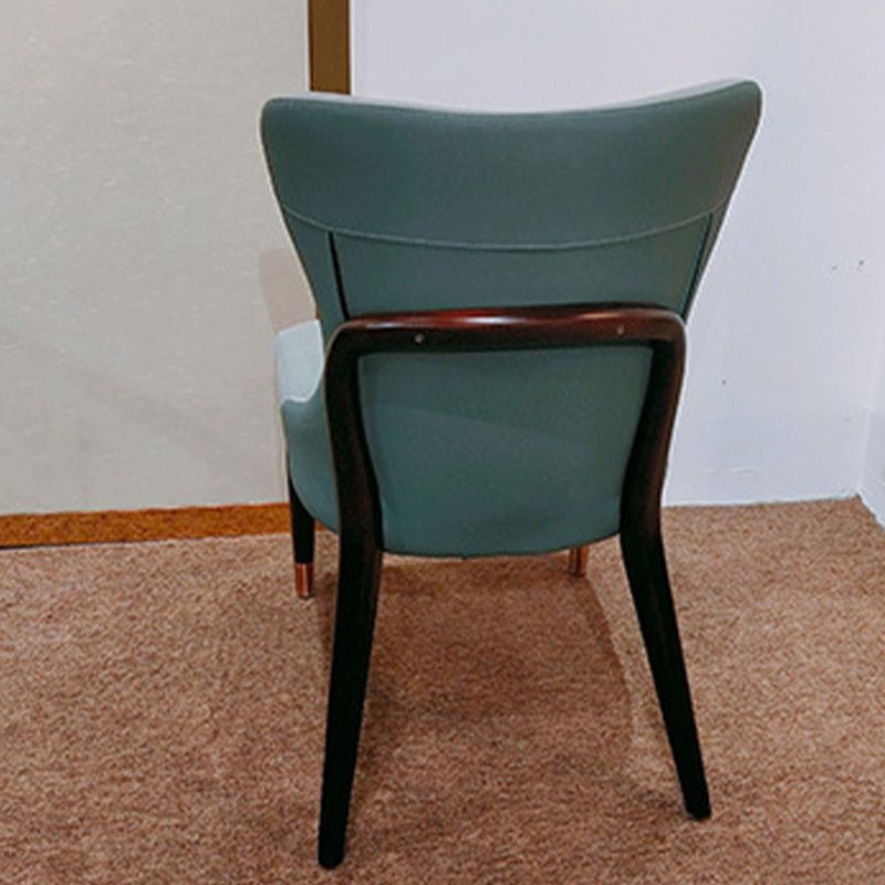 Contemporary Upholstered Dining Chairs Parsons Side Chair in Blue