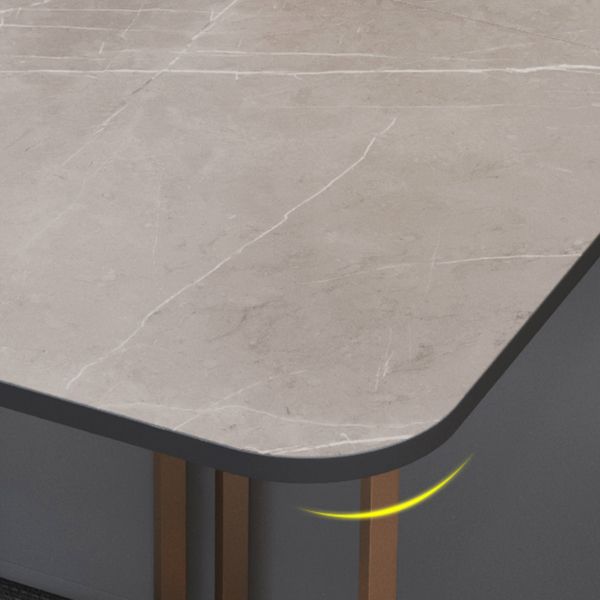 Moderner Esstisch Sintered Stone Drop-Blatt Esstisch für den Heimgebrauch