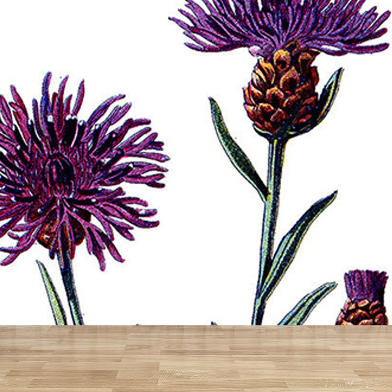 Purple Florentine Mural Wallpaper for Decoration Modern Living Room Wall Covering