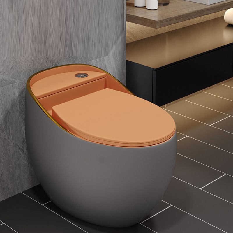 Modern Style Ceramic Flush Toilet All-In-One Toilet Bowl for Washroom