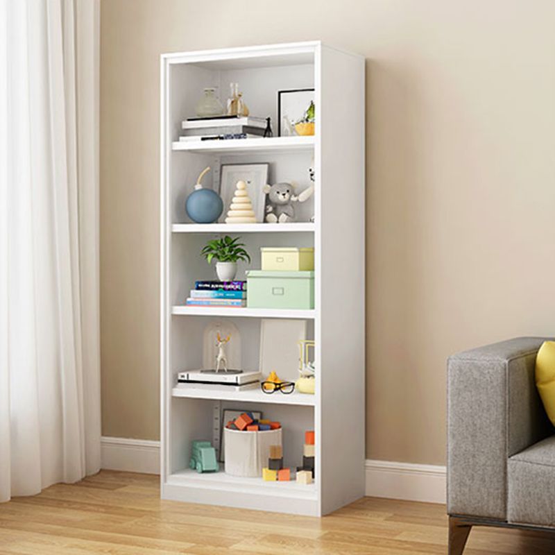 Modern Closed Back Shelf Bookcase Shelves Included for Home Office