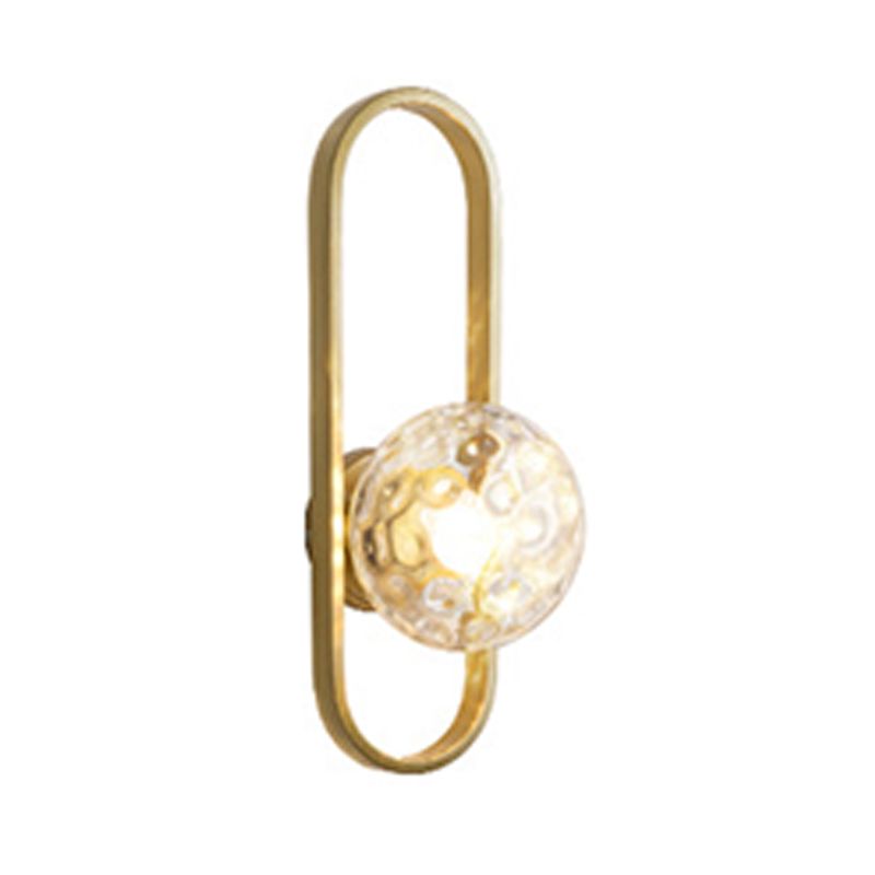 Modernist Wall Sconce Globe Glass Sconce Lighting for Bedroom