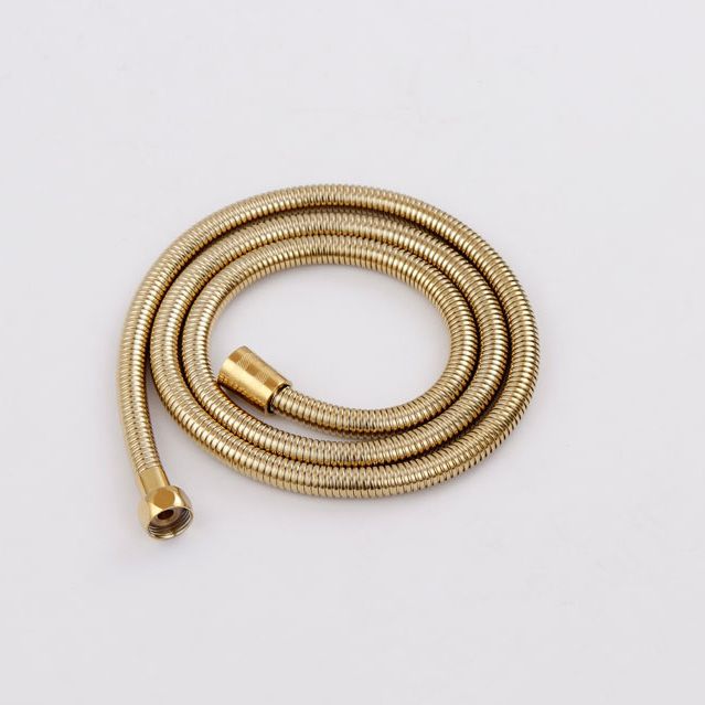 Wall Mounted Shower Arm Shower Faucet Metal Shower System with Slide Bar in Gold